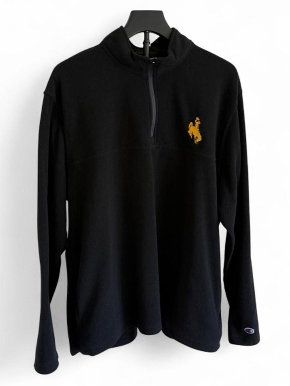 Cutter and buck Champion Men's Black Solid Fleece 1/4 Zip Pullover XL